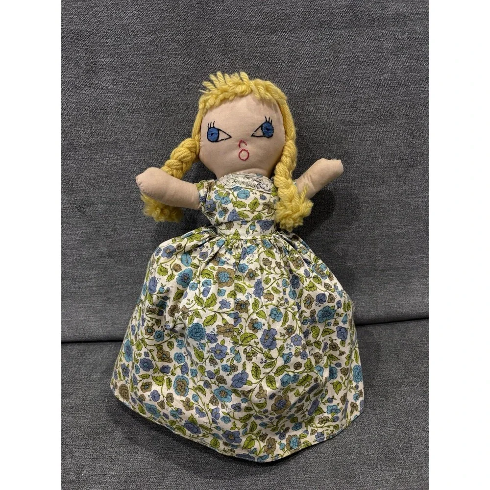 Vtg Handmade Topsy Turvy Storybook Doll Puppet!‎ Goldilocks & 3 Bears all in one